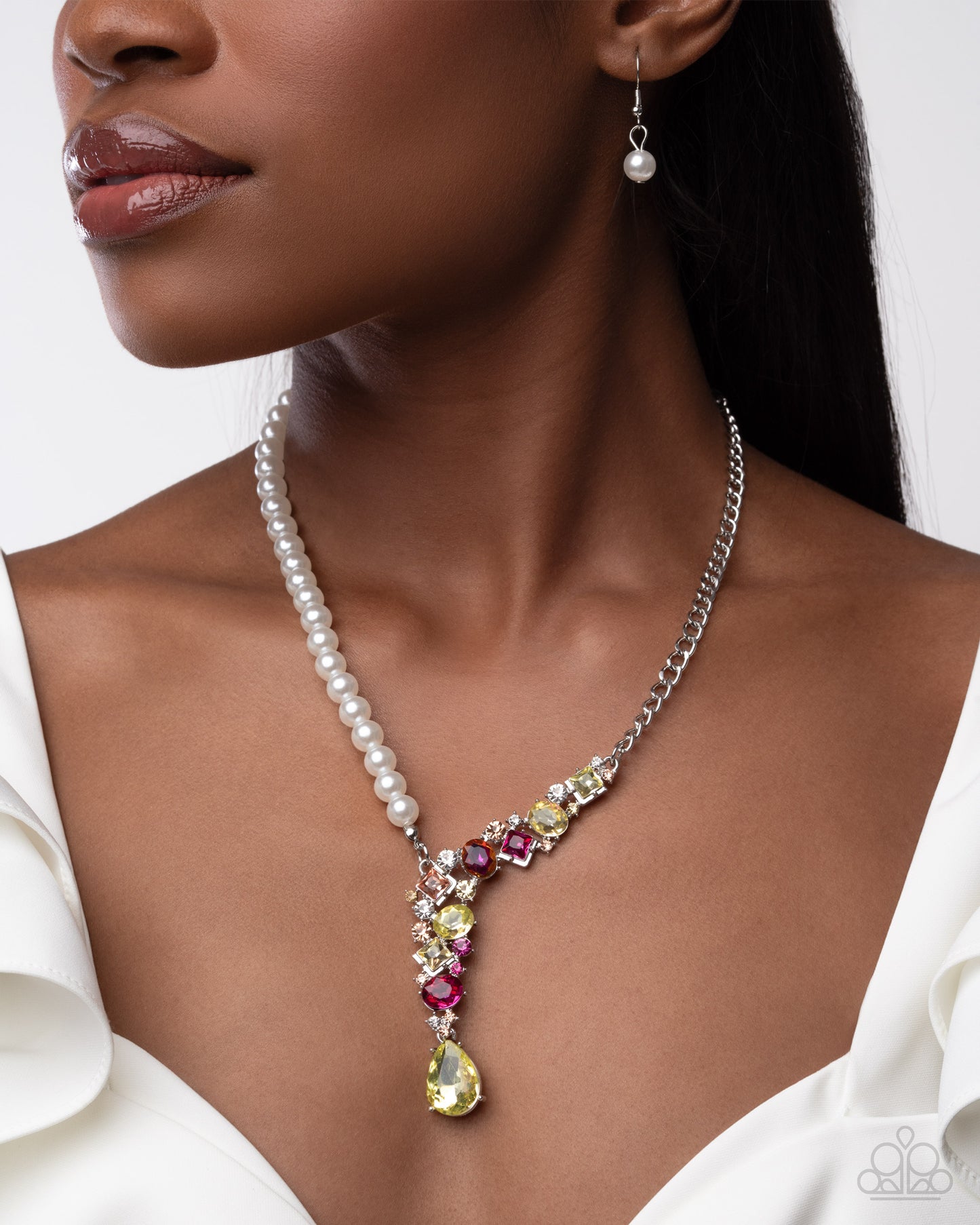 Boisterous Ballet Yellow Necklace