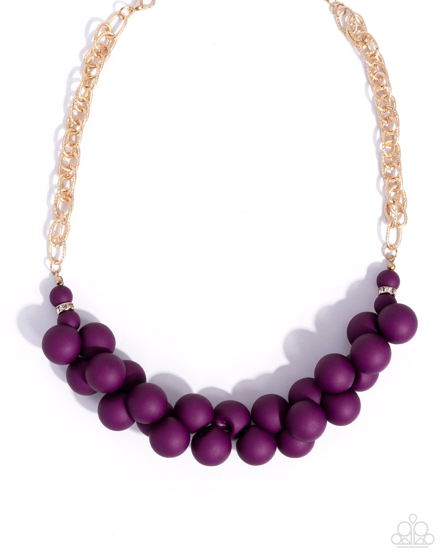 Clustered Court Purple Necklace