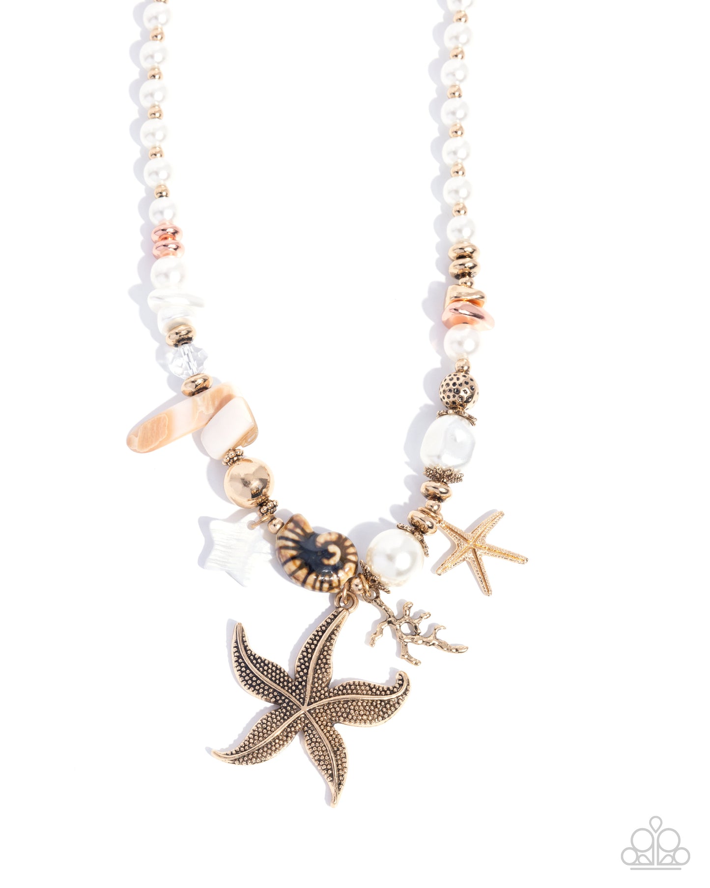 Coastal Cameo - Gold Necklace
