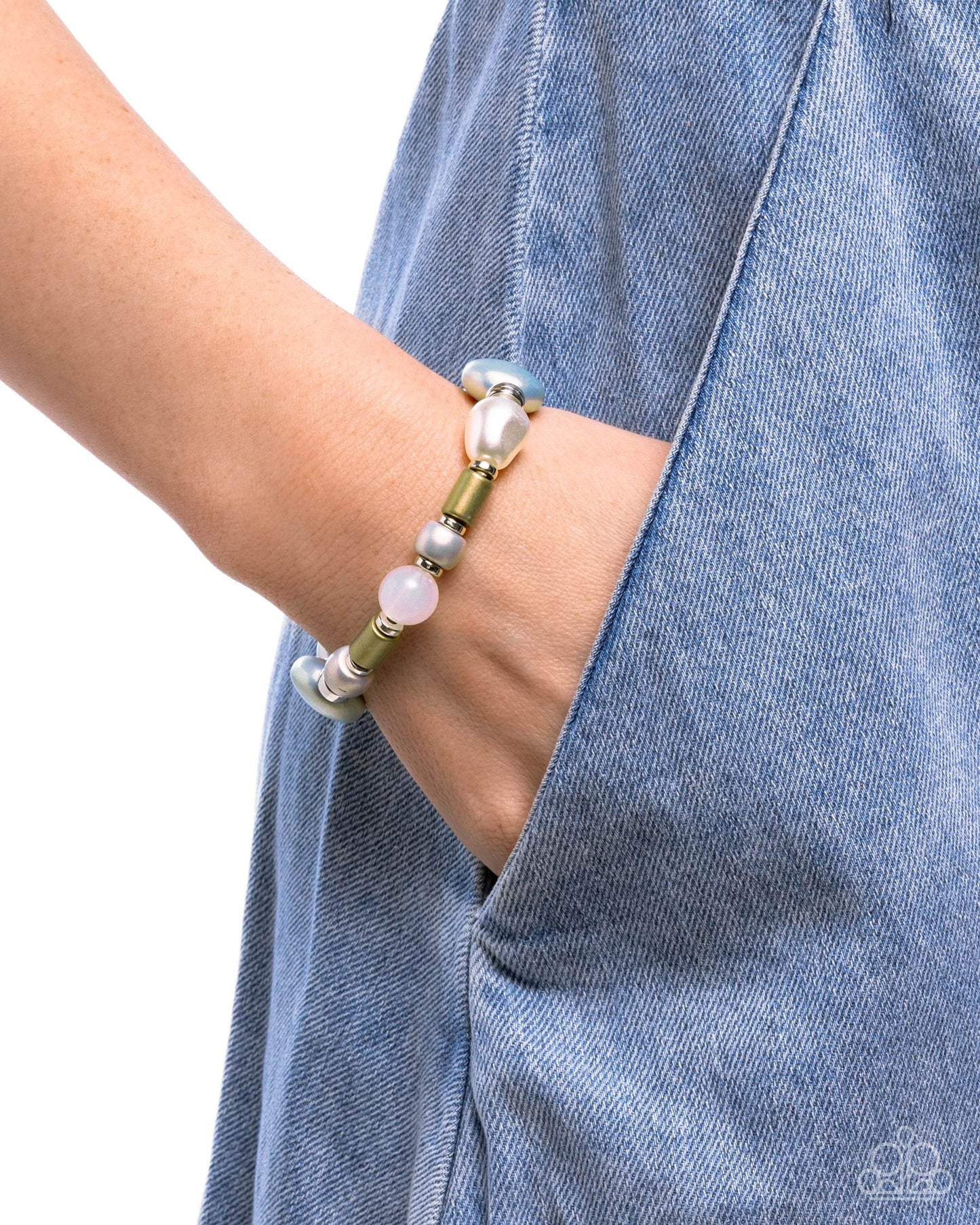 Captivating Can-Can Multi Charmining Can-Can Multi Bracelet & Necklace Combo Set