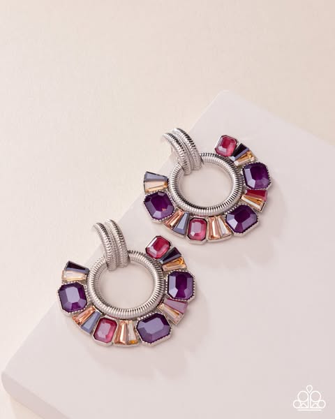 Courteous Chic Purple Post Earring