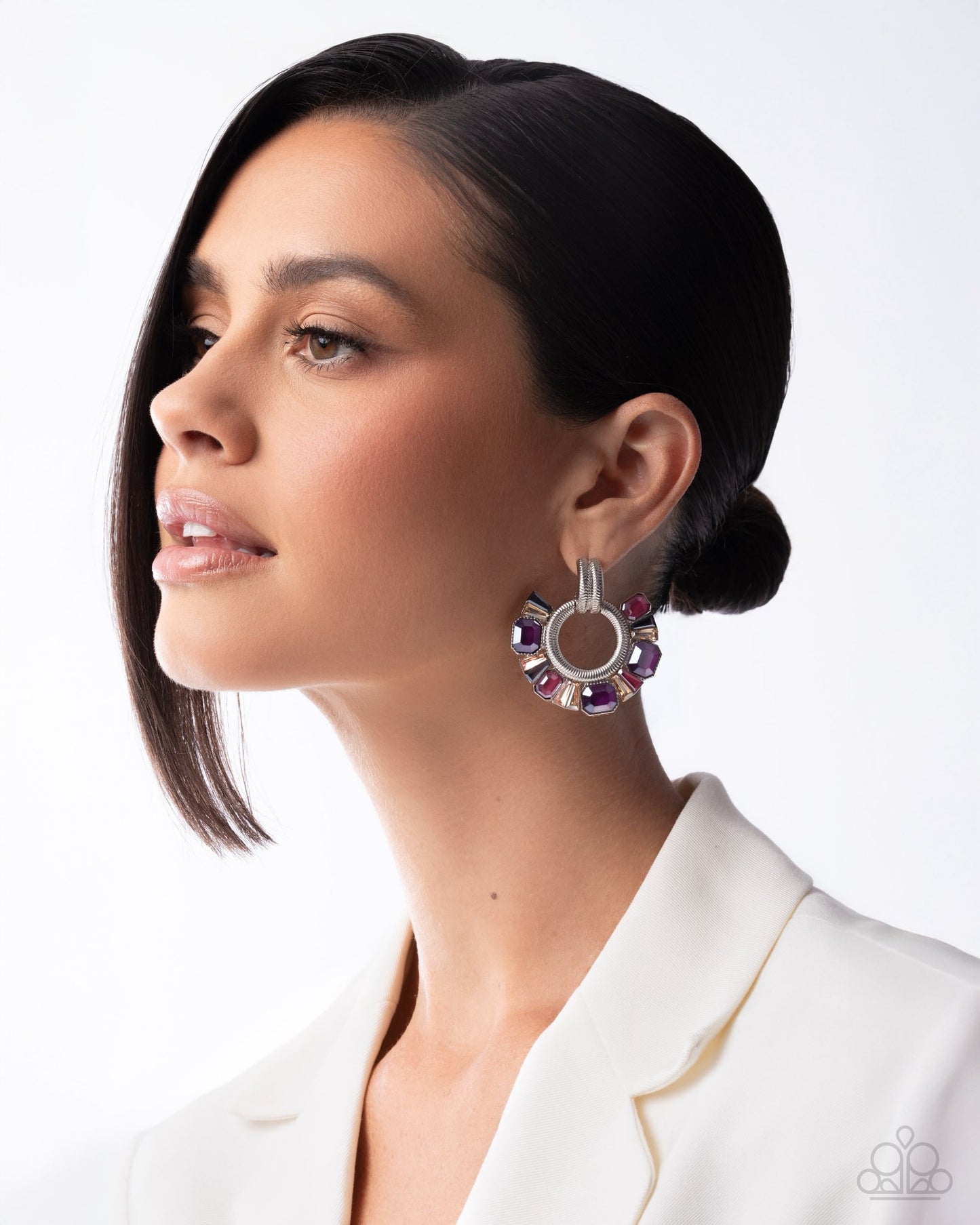Courteous Chic Purple Post Earring
