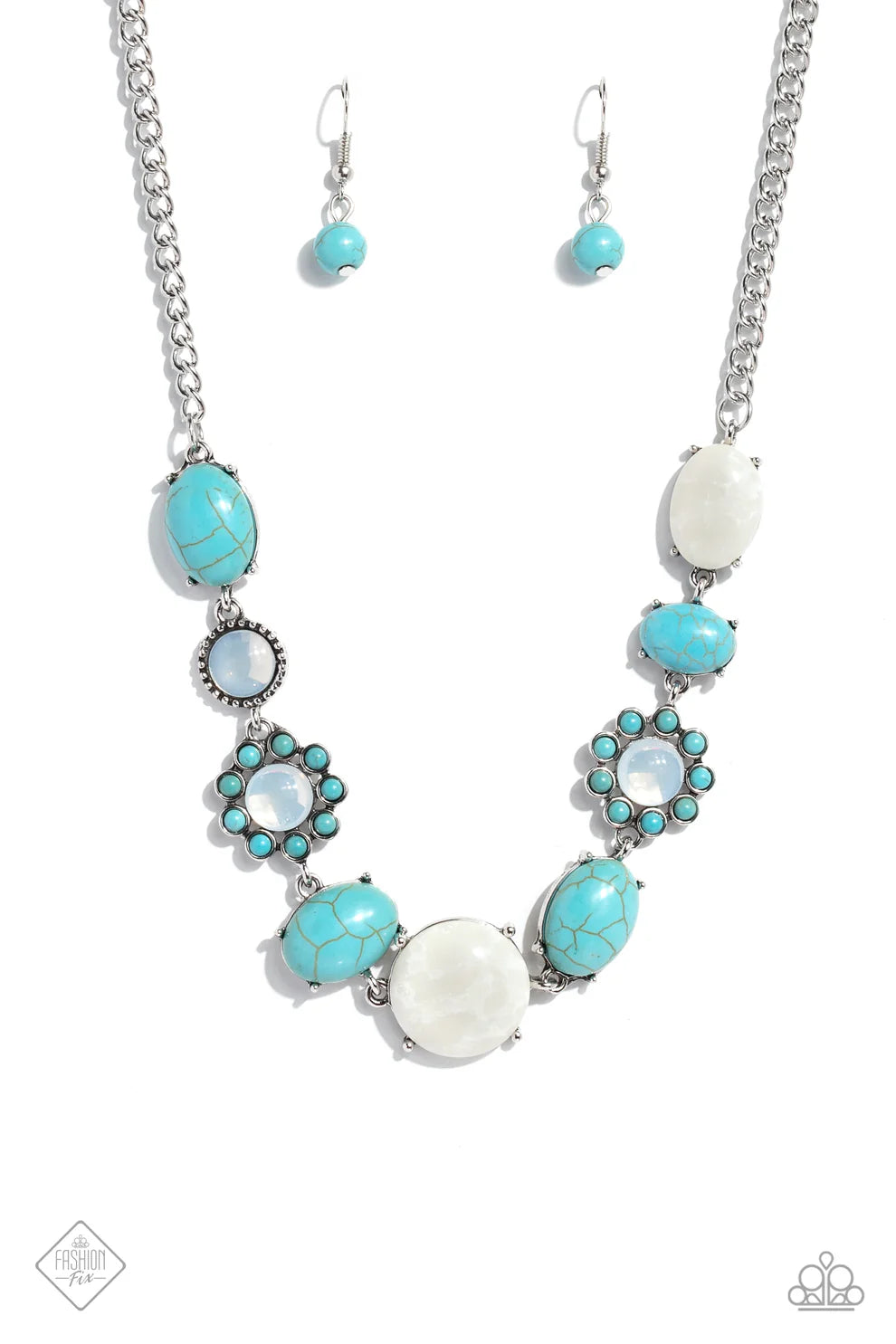 Cowboy Catwalk Blue Necklace - Fashion Fix