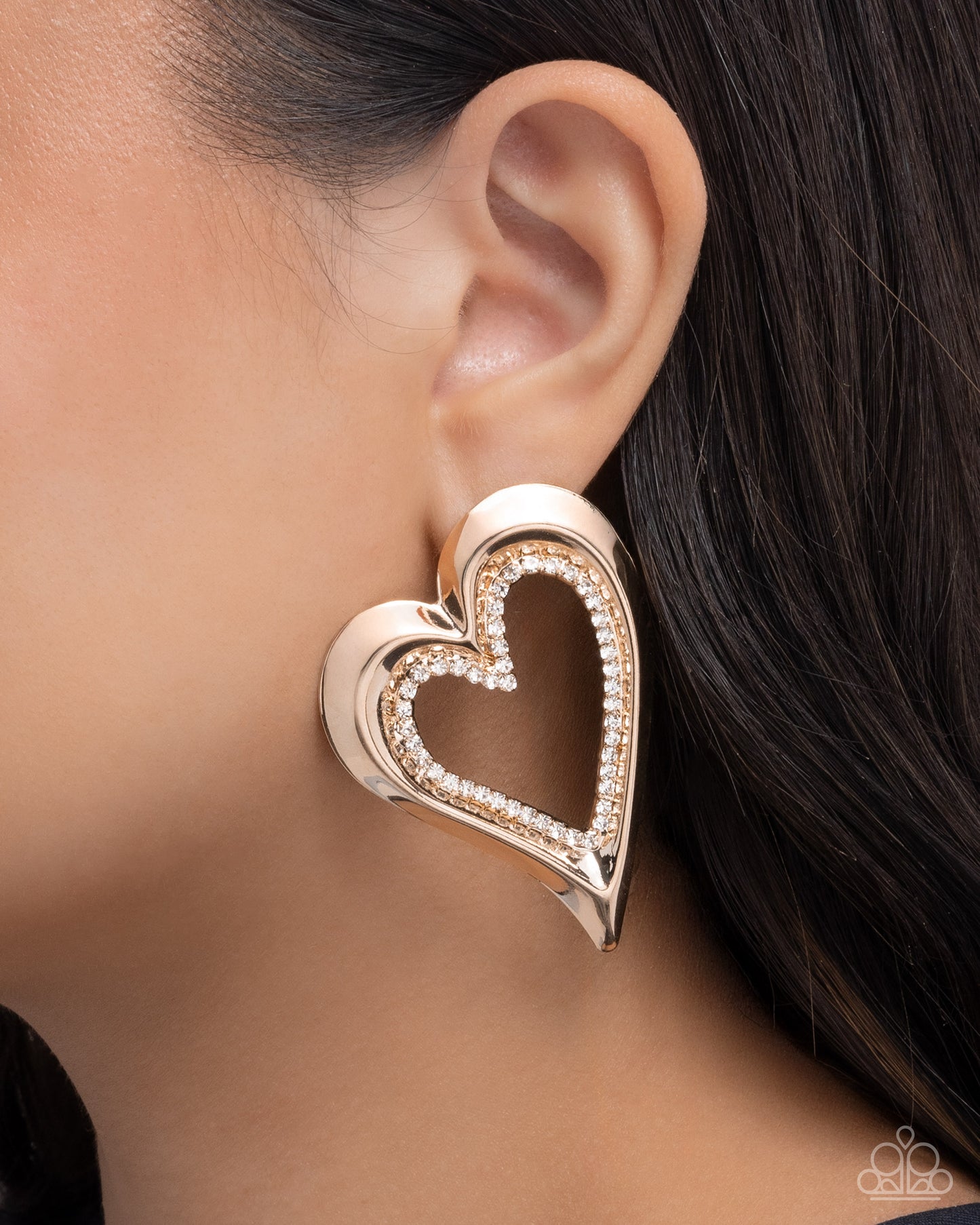 Cupid Chic - Gold Earrings