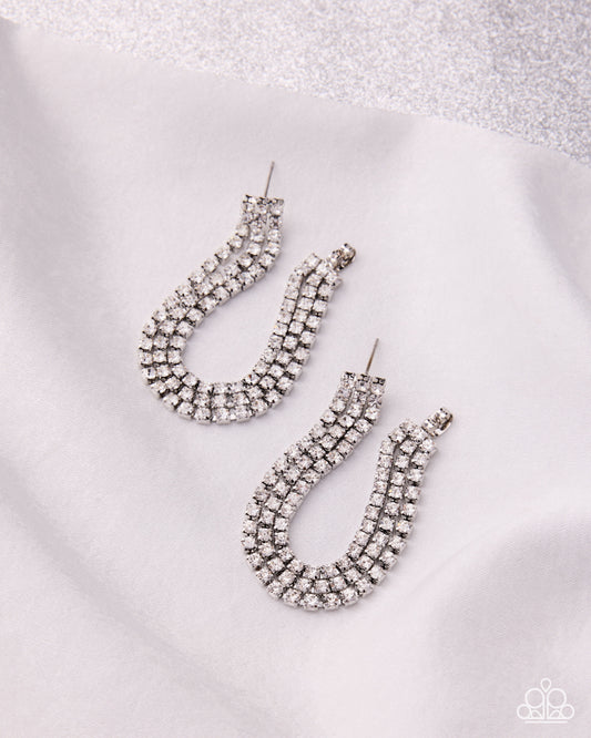 Delicate Daydream - White Earrings - LOP