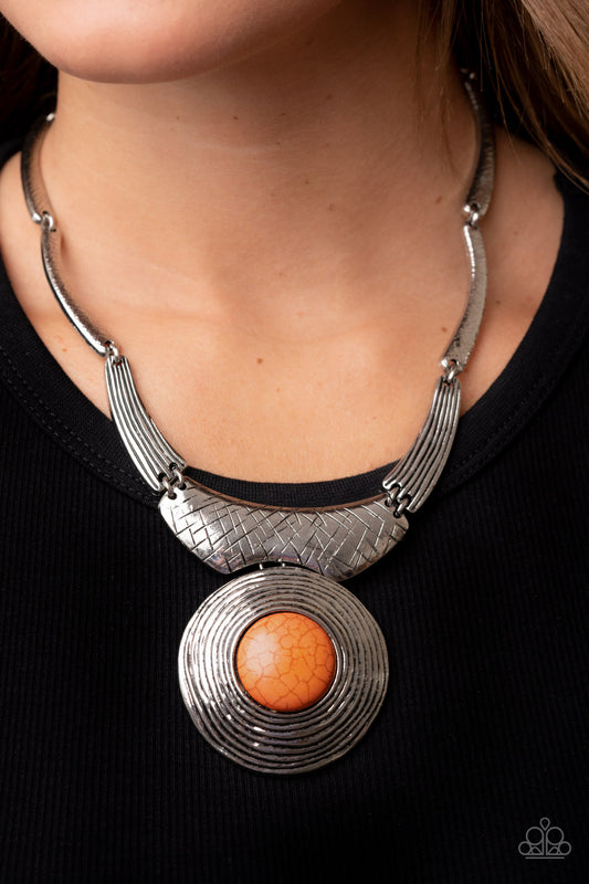 IMPRESS-ive Resume Orange Necklace