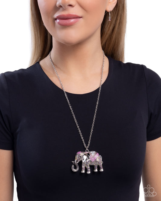 Educated Elephant - Purple Necklace