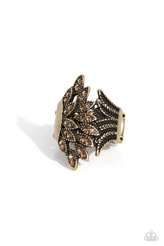 Fearlessly Feathered Brass - Ring
