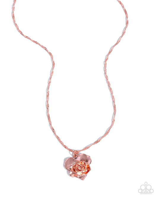 Fervent Flowers - Copper Necklace