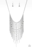 First Class Fringe Silver Necklace