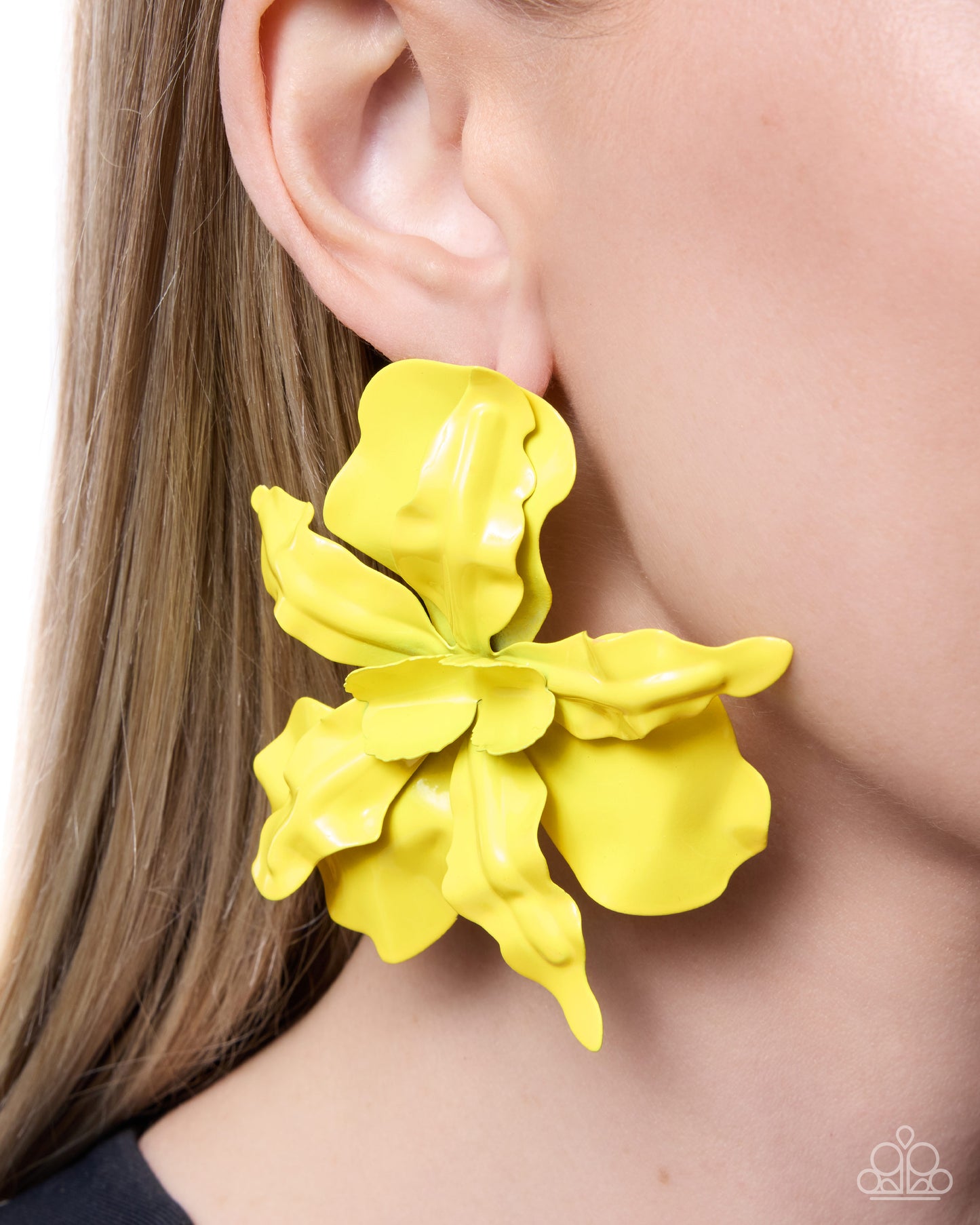 Flourishing Freestyle - Yellow Earrings