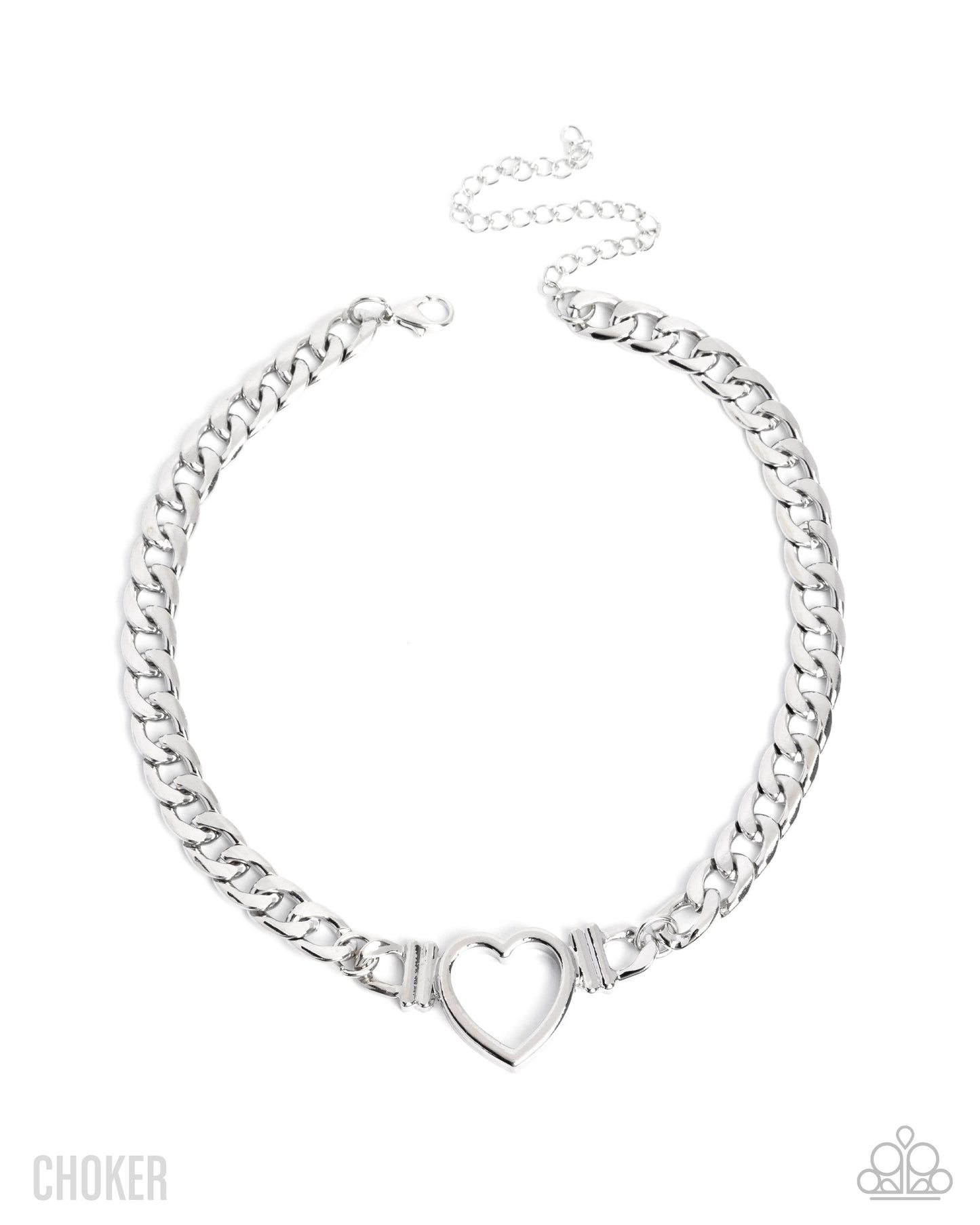 Heartfelt Hunch Silver Choker