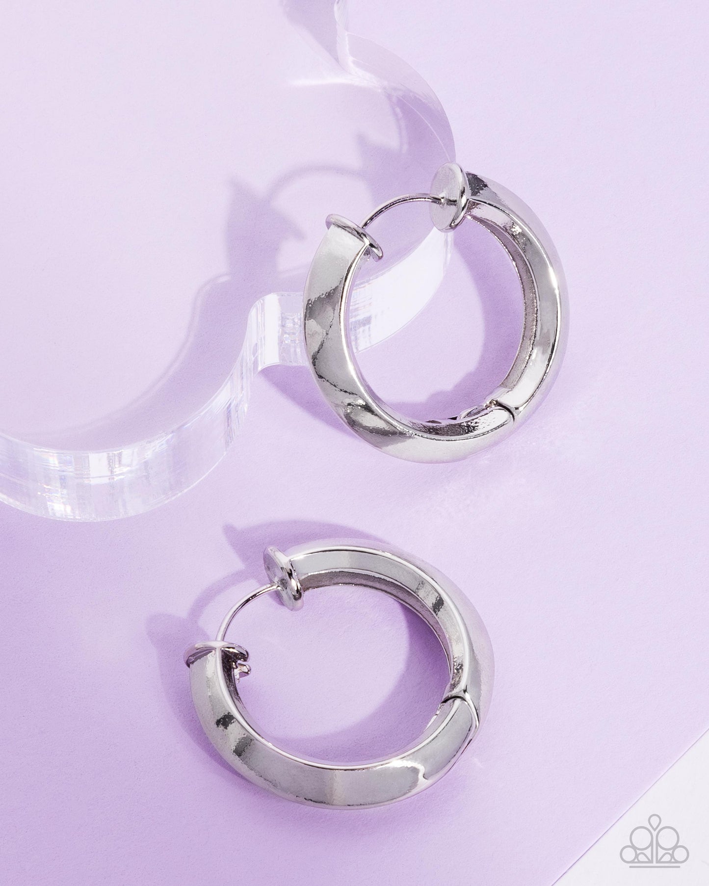 Hinged Homage - Silver Earrings