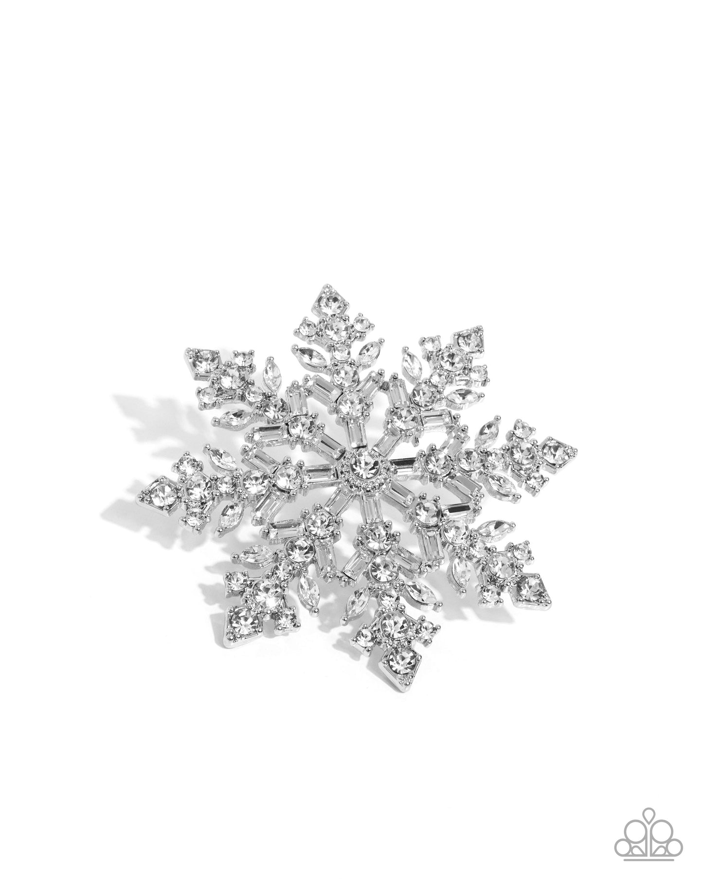 Snowflake Solstice - White Brooch - LOP