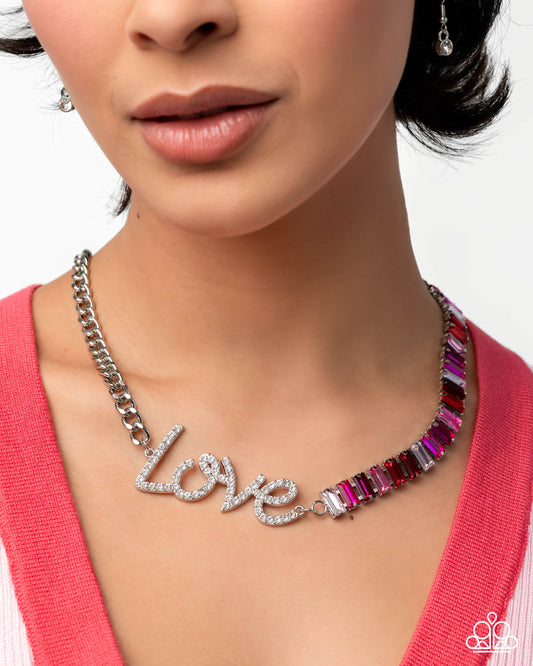 Lovely Contrast - Multi Necklace - LOP