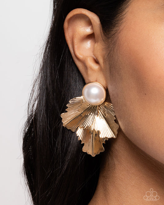 Mermaid Memorate - Gold Earrings