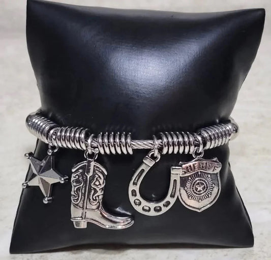 New Sheriff in Town - Silver Bracelet