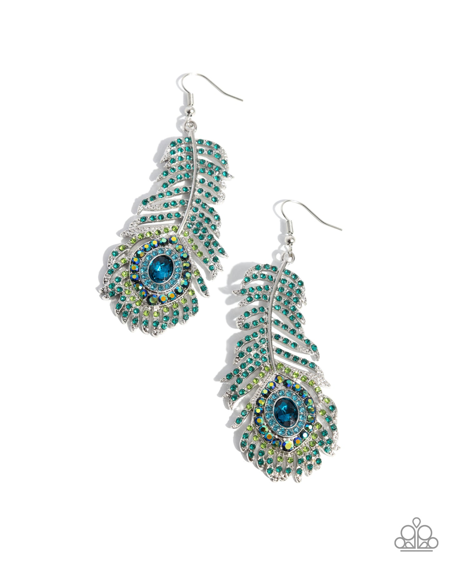 Prized Peacock - Green Earrings - LOP