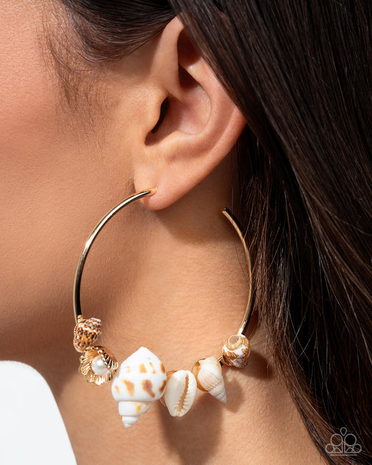 Seashell Sonnet - Gold Necklace