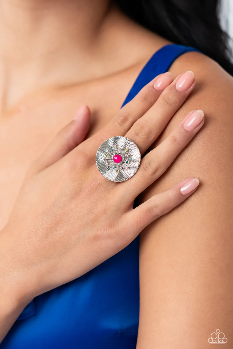 Seriously Sunburst Pink Ring - LOP