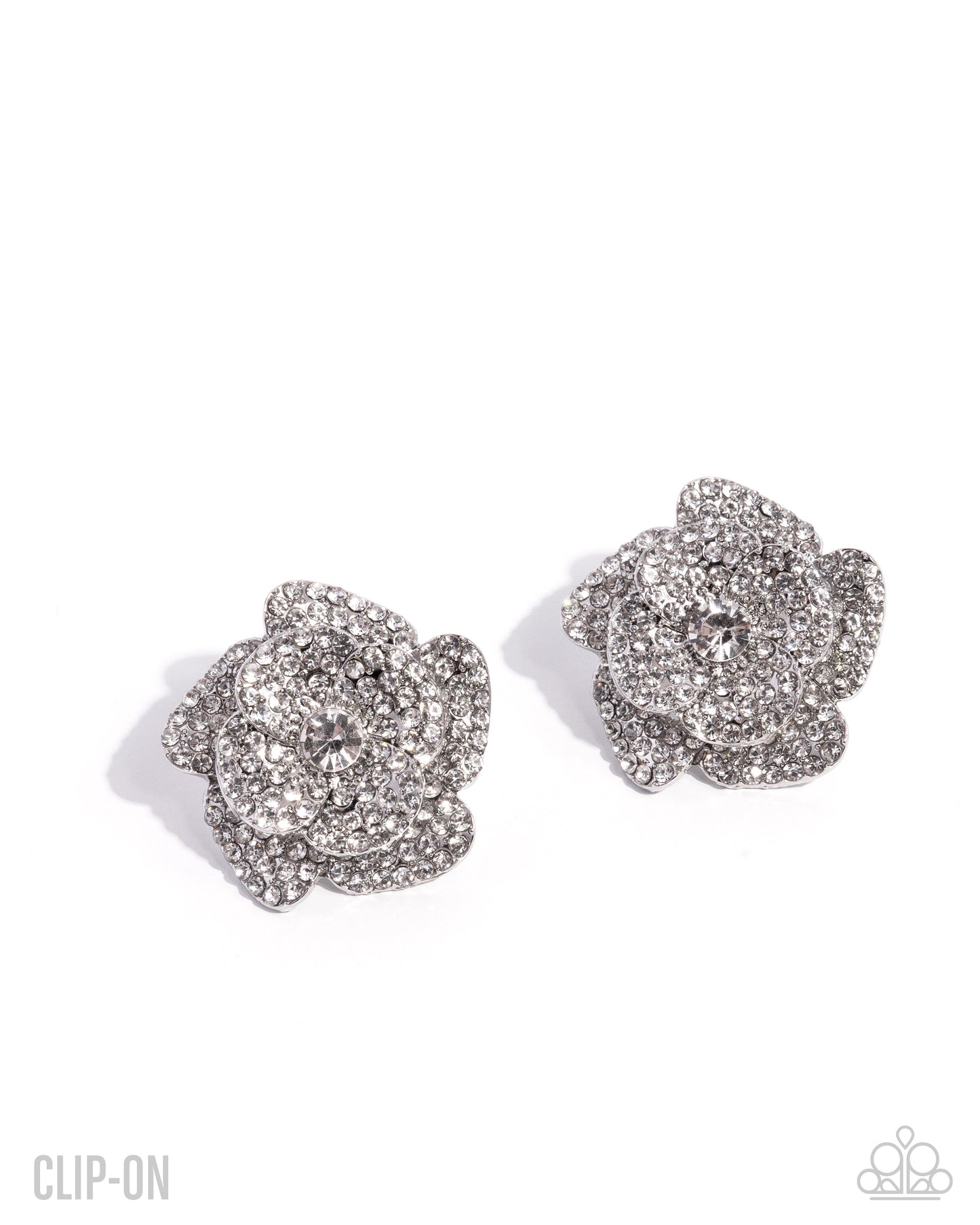 Shimmery Surety - Clip On Earrings