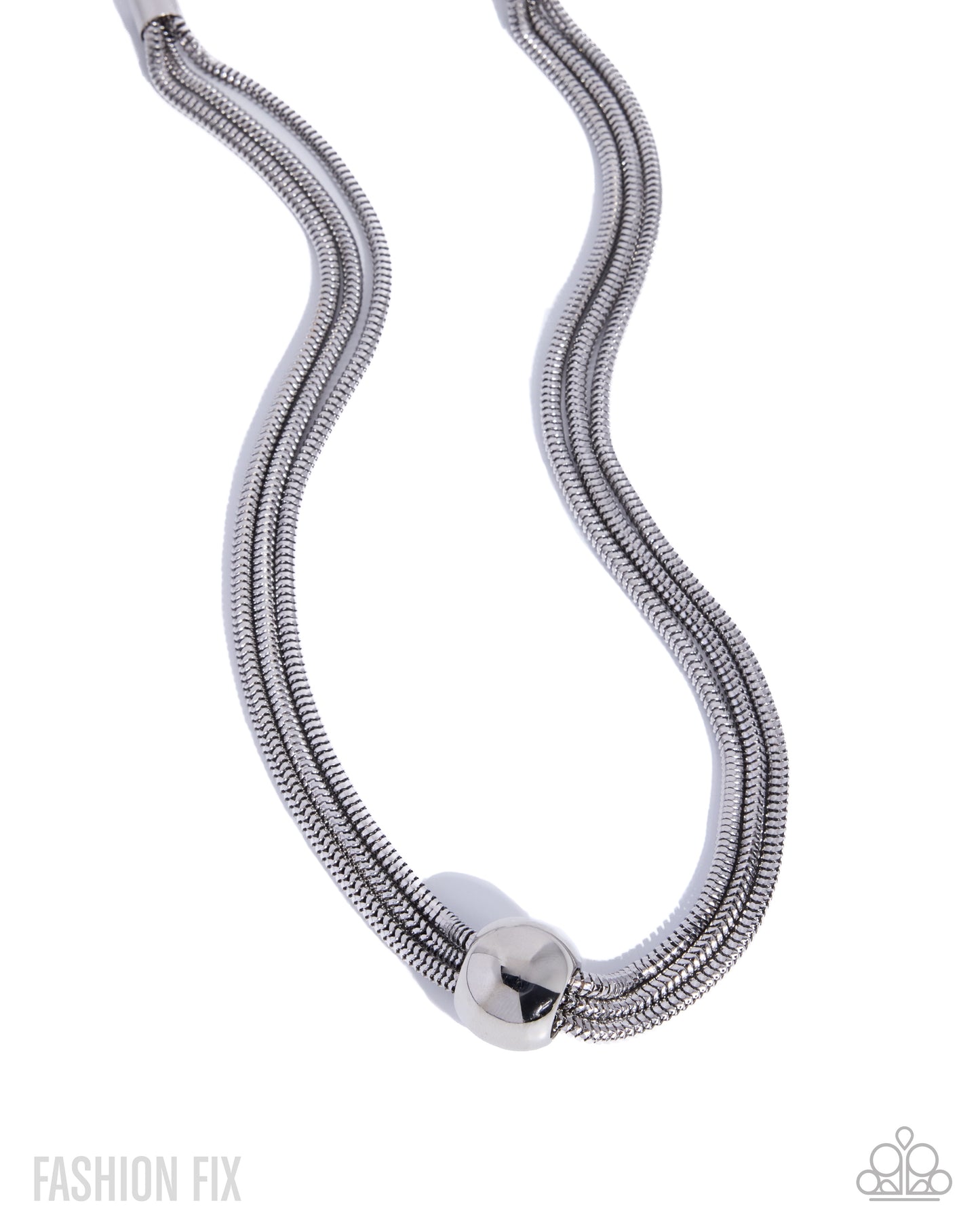 Sleek Study - July Fashion Fix Silver Necklace