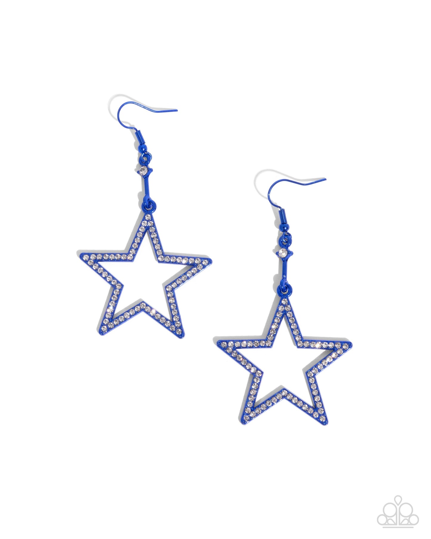 Steady Stars Blue Earrings