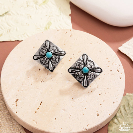 Stony Stencil - Clip-On Earrings