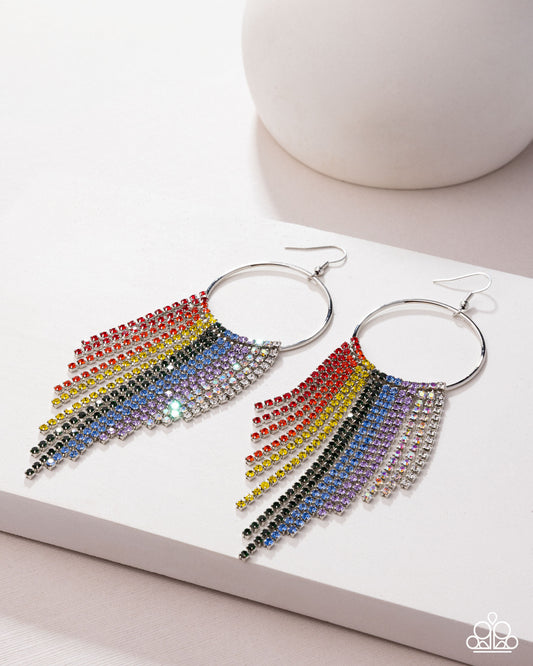 Streamlined Shimmer - Multi Earrings