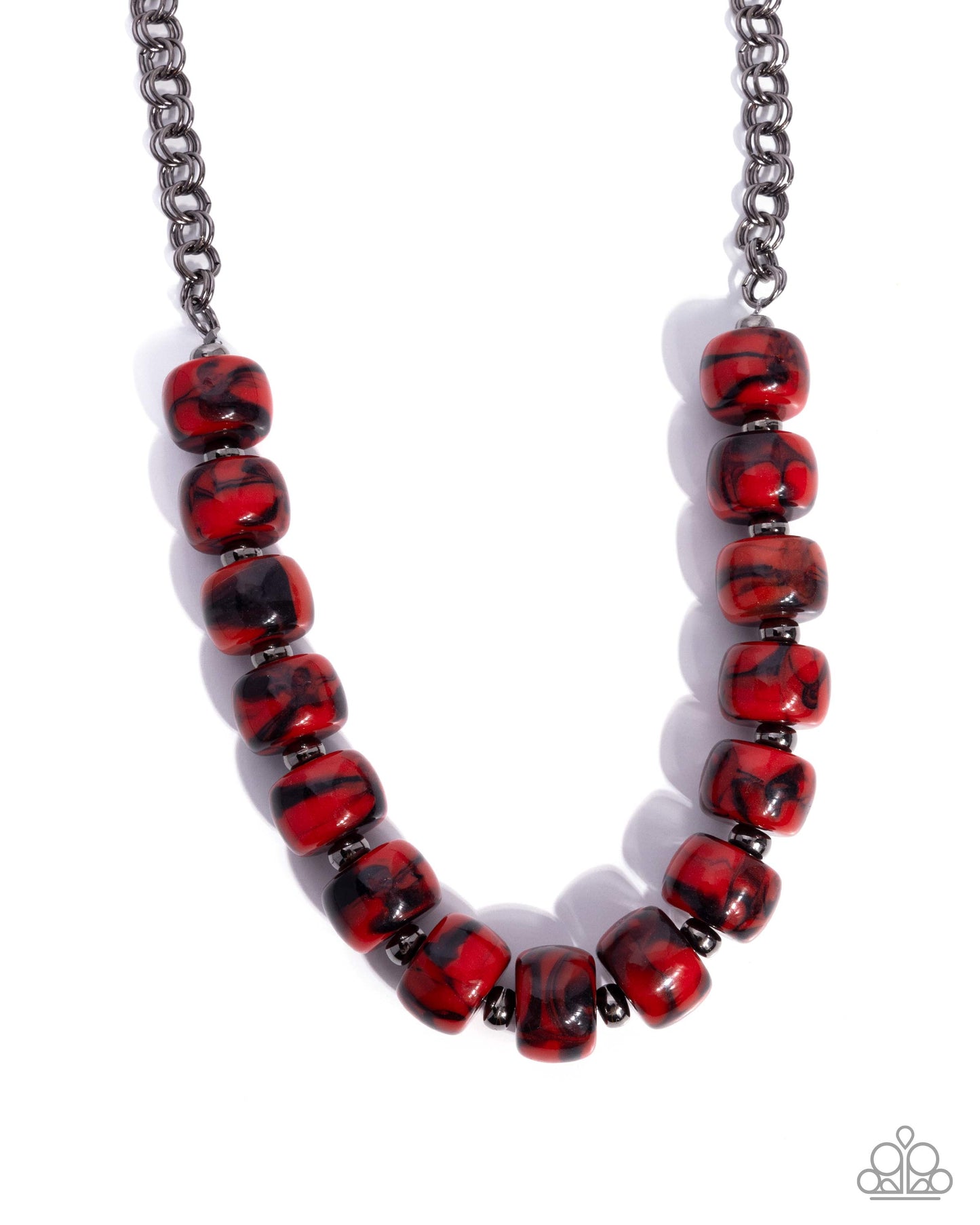 Swirled Serenity Red Necklace