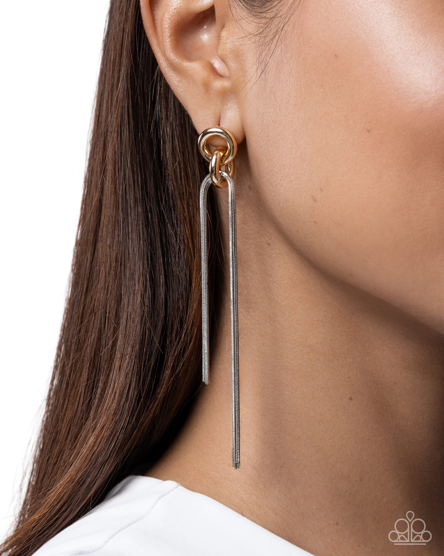Tapered Technician - Gold & Silver Earrings