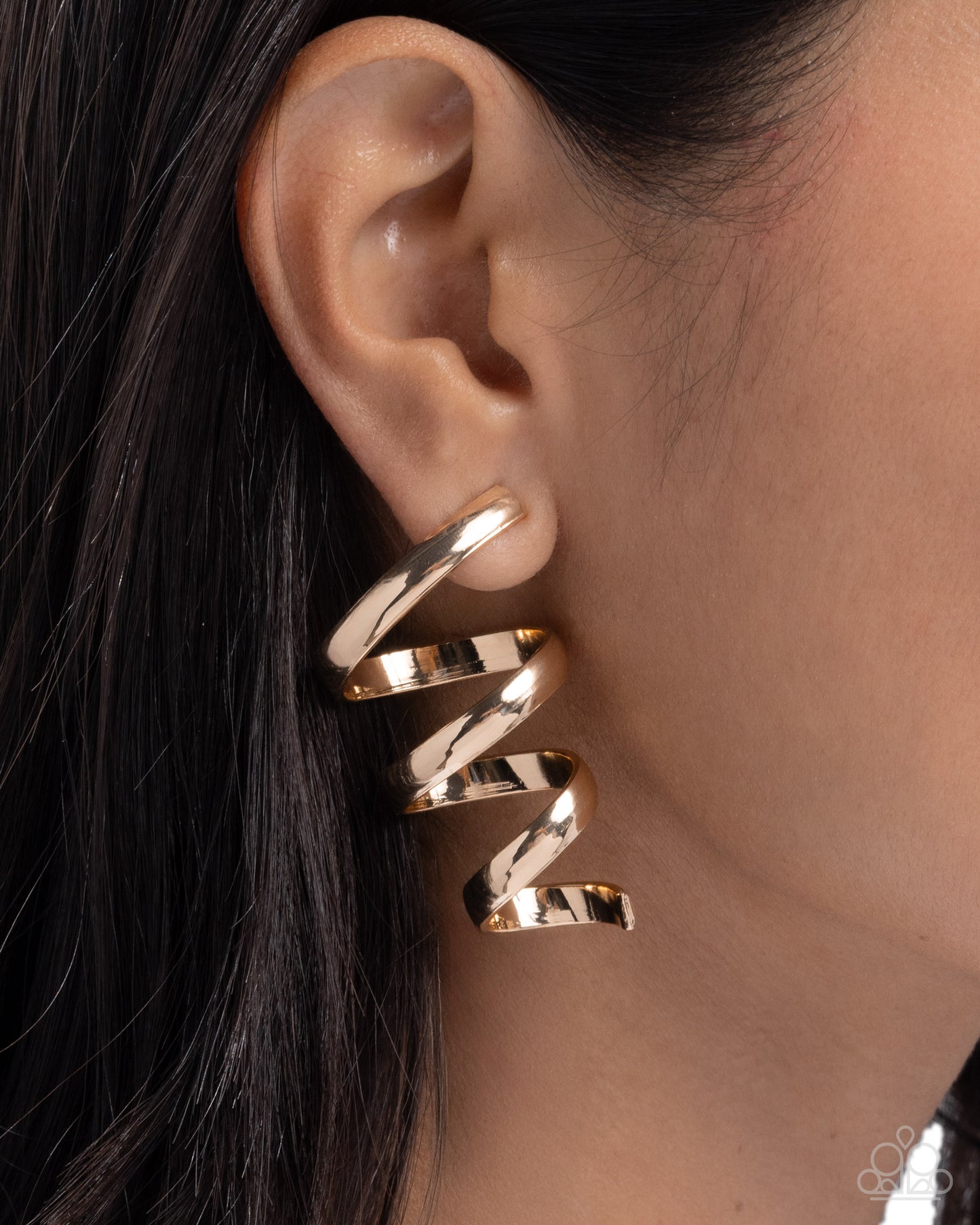 Tornado Warning - Gold Earrings