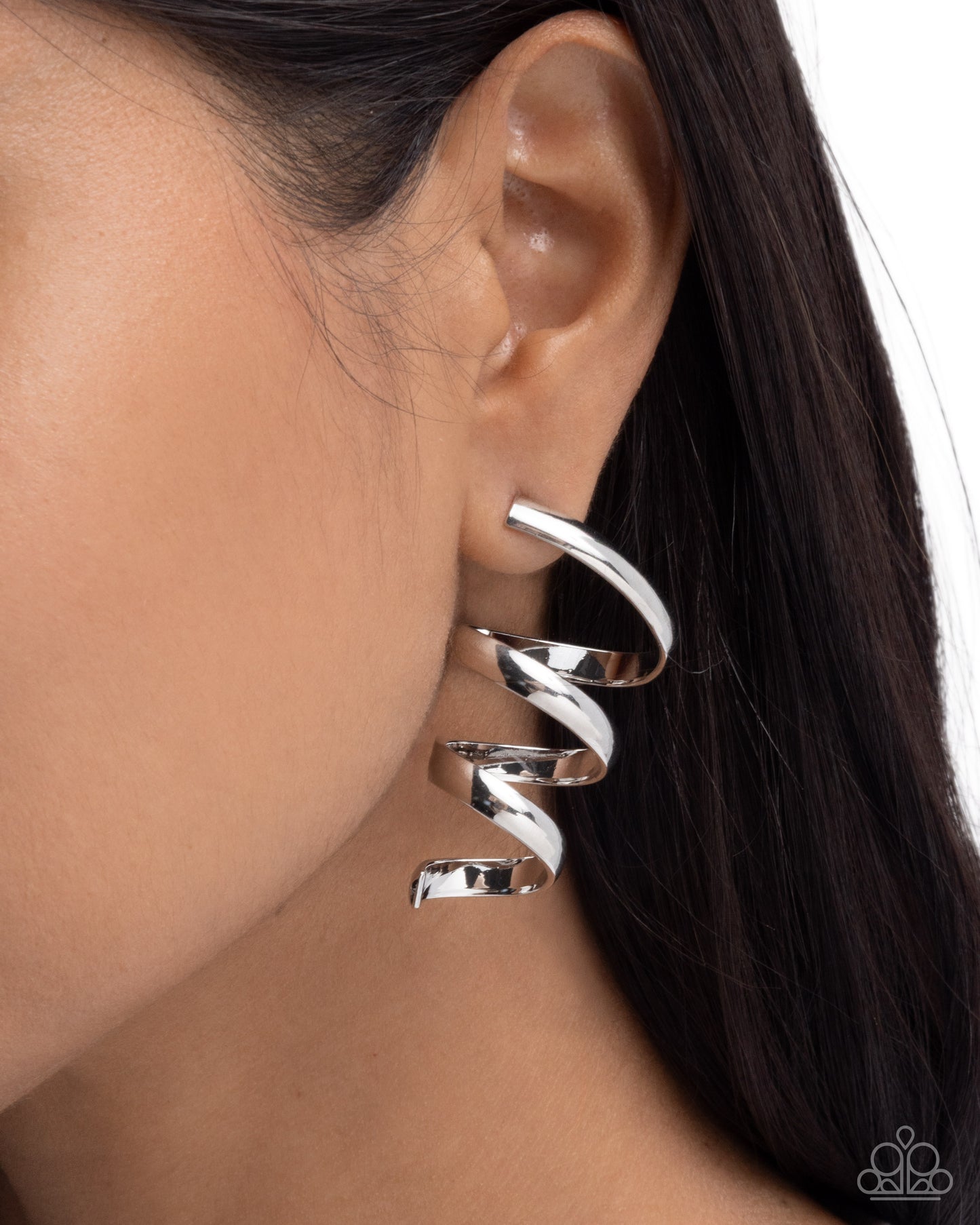 Tornado Warning - Silver Earrings