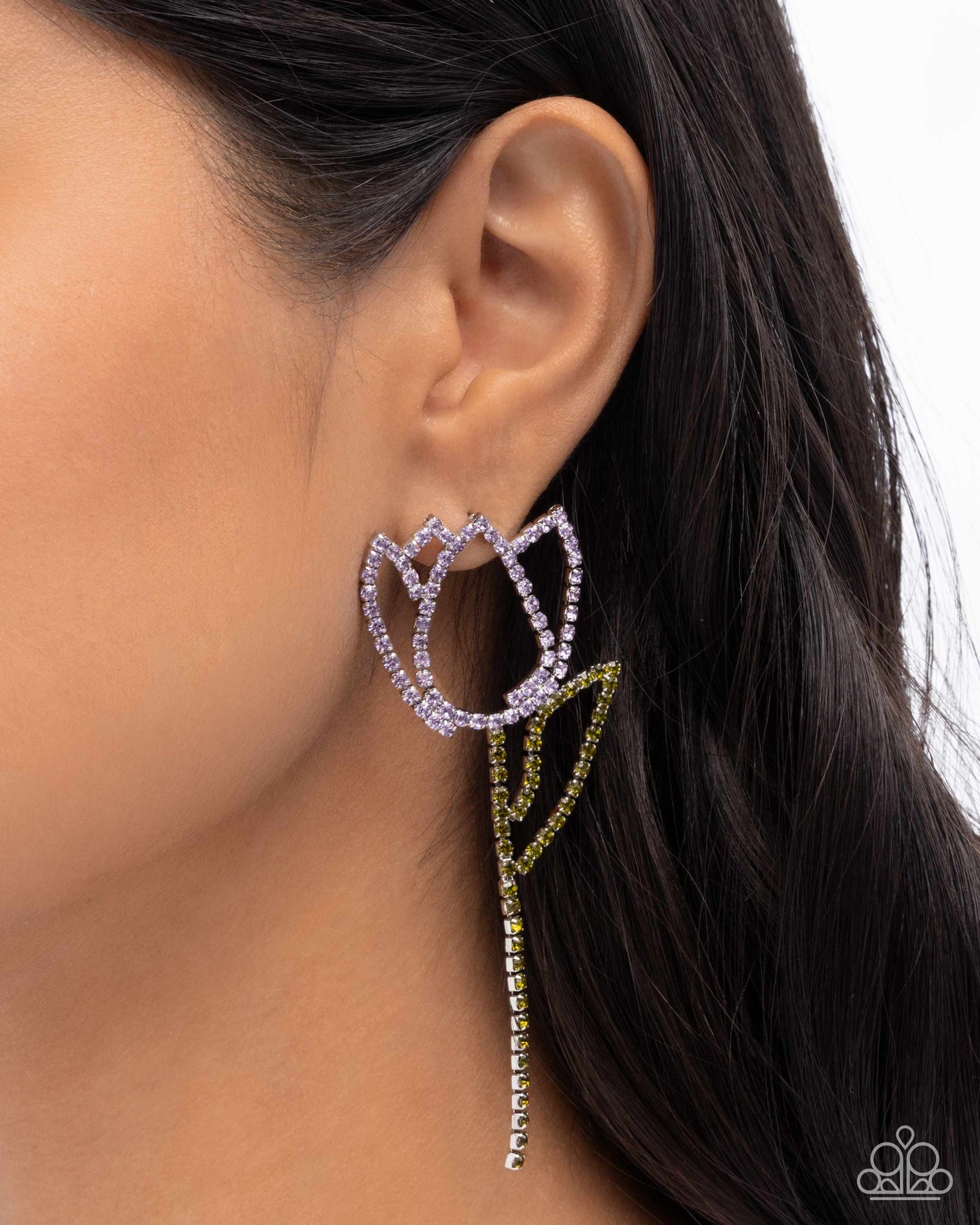 Tulip Transcendence - Purple Earrings
