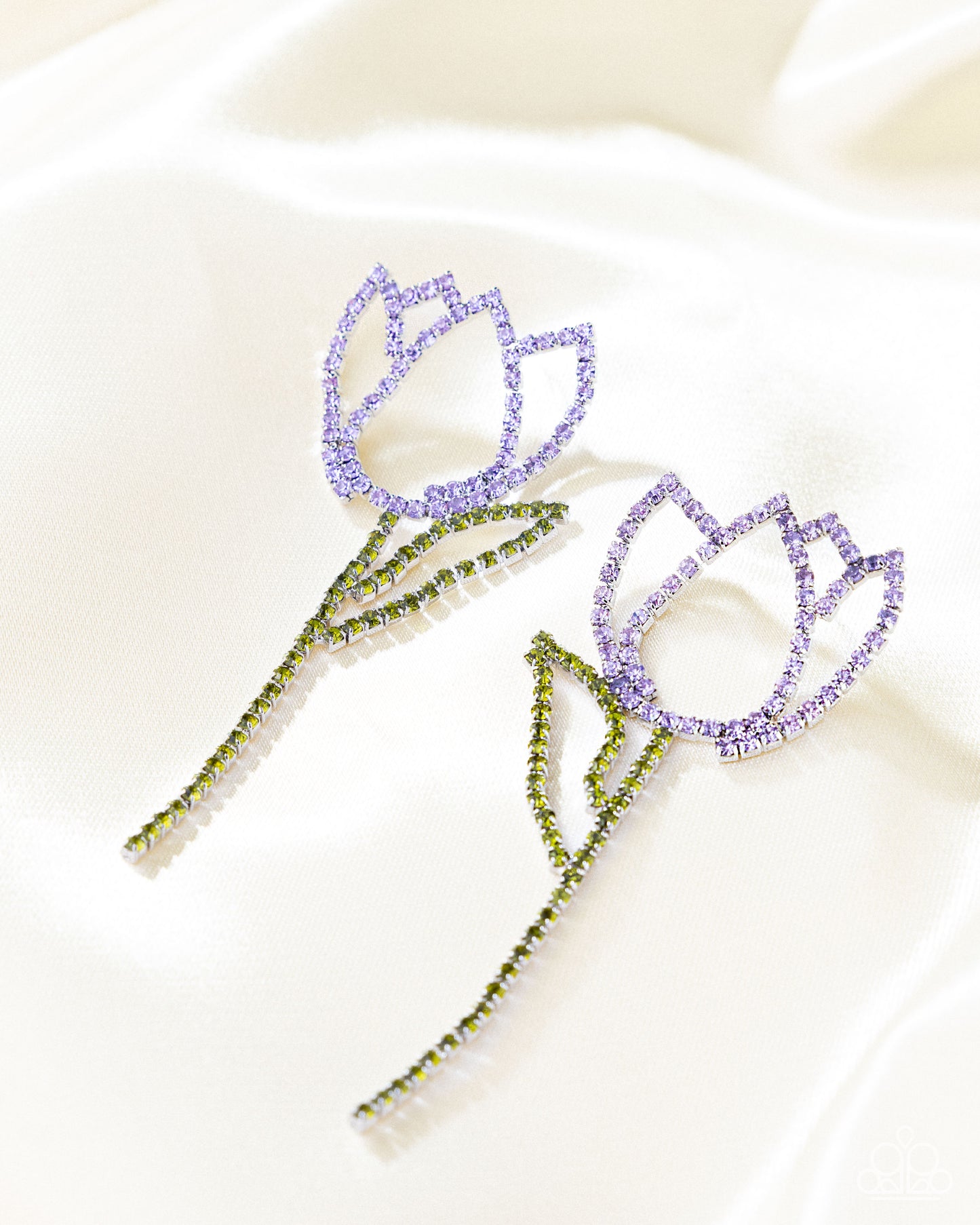 Tulip Transcendence - Purple Earrings