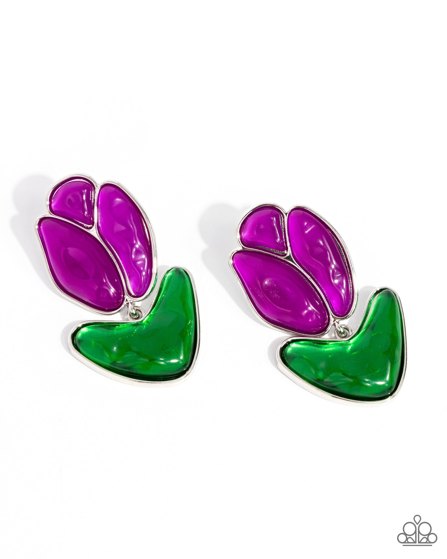 Tulip Triumph - Purple Earring