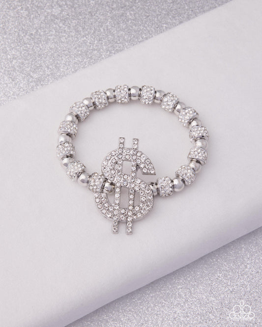Wealthy Whimsy - White Bracelet - LOP