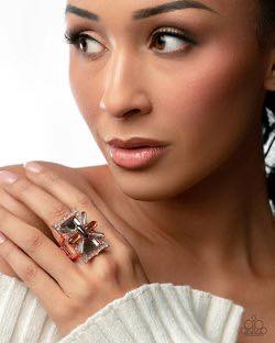 Exaggerated Edge Copper Ring