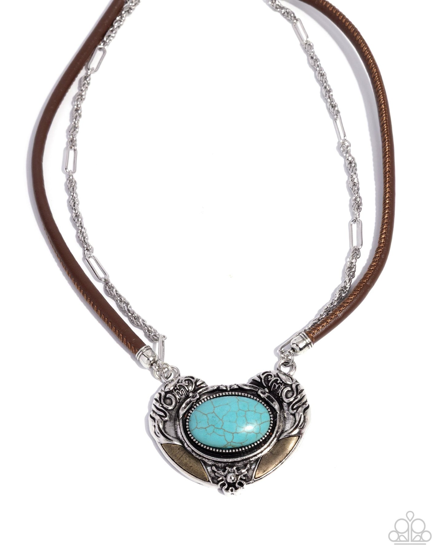 Grounded Gesture Blue Necklace