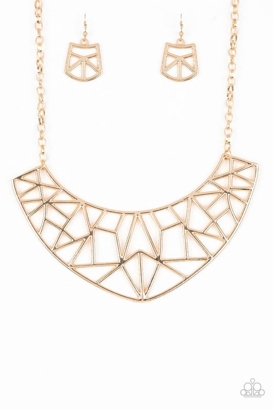 Strike While HAUTE Gold Necklace