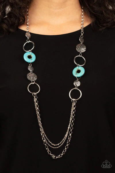 Grounded Glamour - Blue Necklace