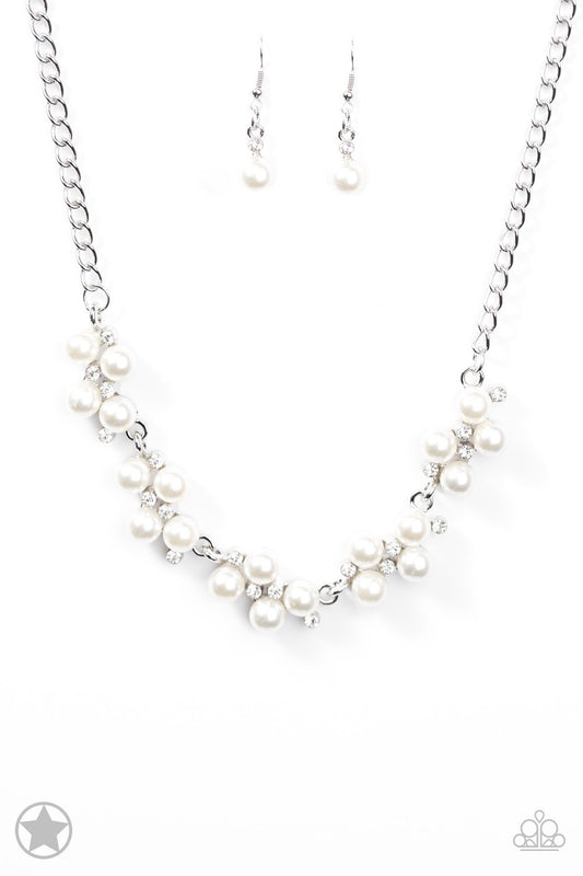 Love Story White Necklace & Bracelet Combo Set