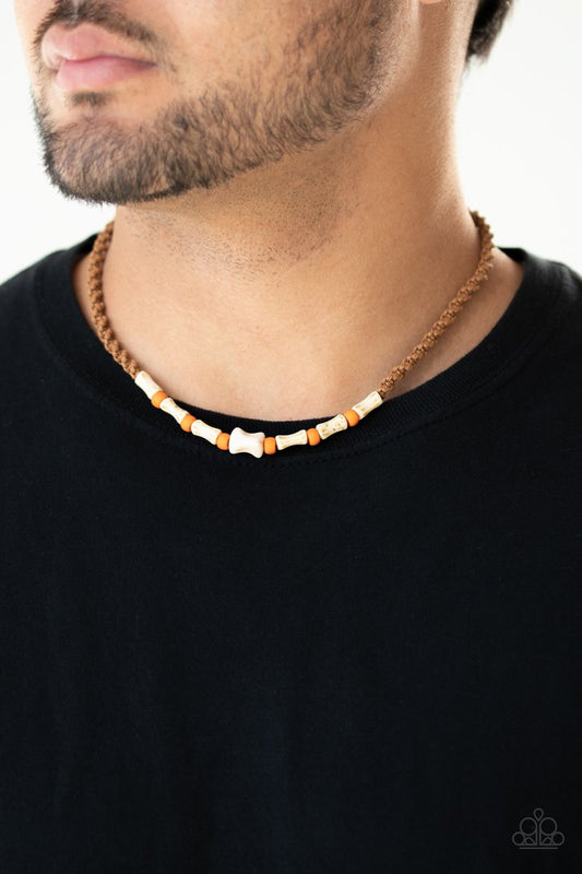 Beach Shark Orange Necklace