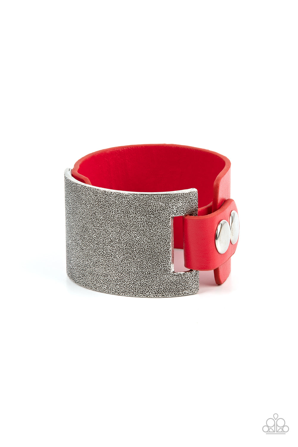 Studded Synchronism - Red Bracelet