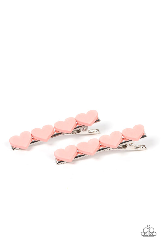 Sending You Love - Pink hair clip