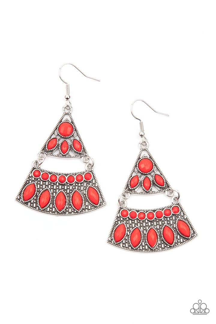 Desert Fiesta Red Earring