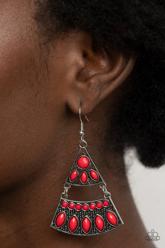 Desert Fiesta Red Earring