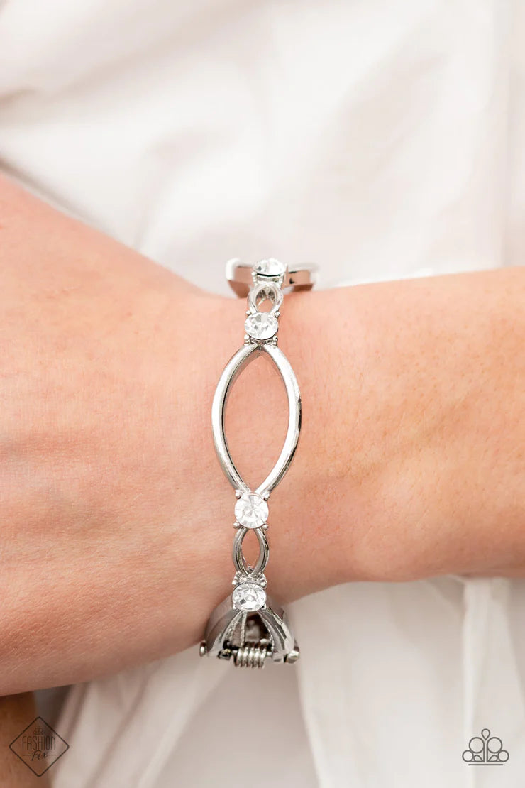 Interwoven Illusion White Bracelet