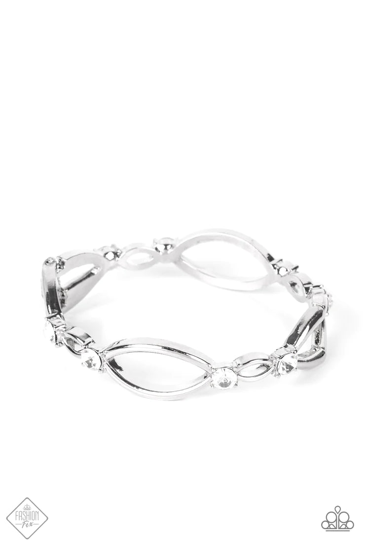 Interwoven Illusion White Bracelet
