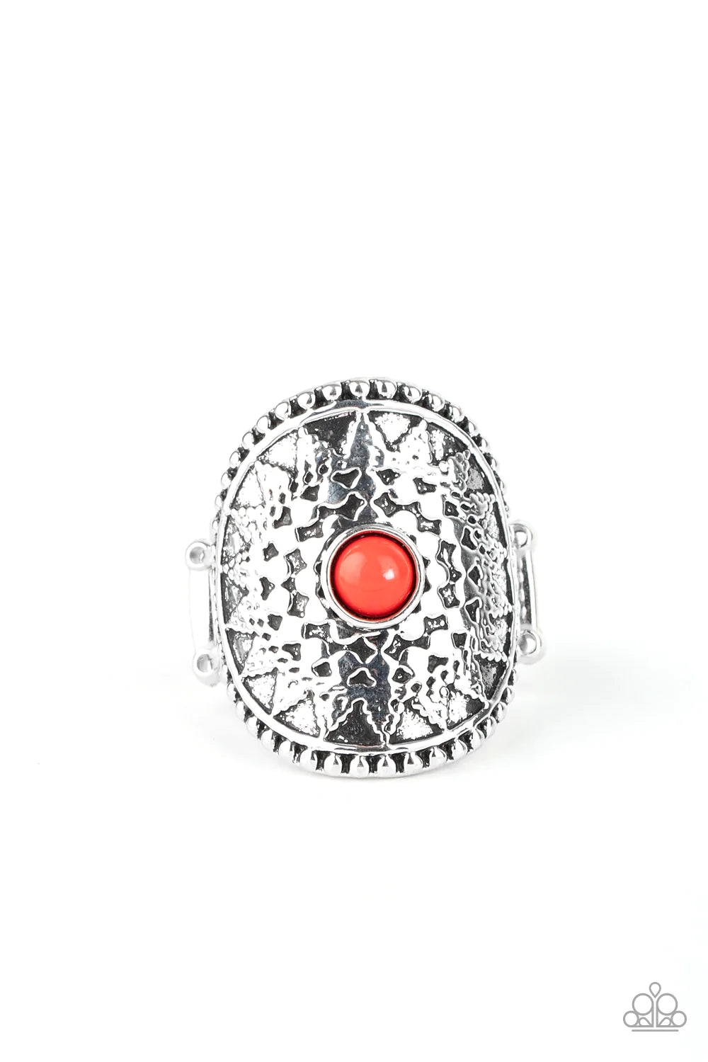 Mojave Rays - Red Bead Ring